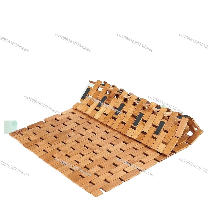 Bamboo Bath Mat - Banyo İçin Katlanabilir Ahşap Banyo Paspası