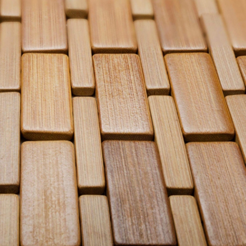 Bamboo Bath Mat - Tik Ahşap Banyo Paspas Ayak Duş