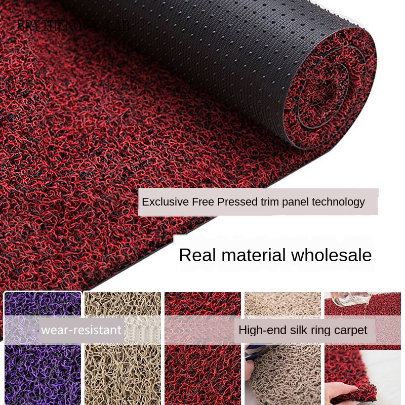 Bamboo Bath Mat - Kaymaz PVC Kapı Paspası İpek Döngülü