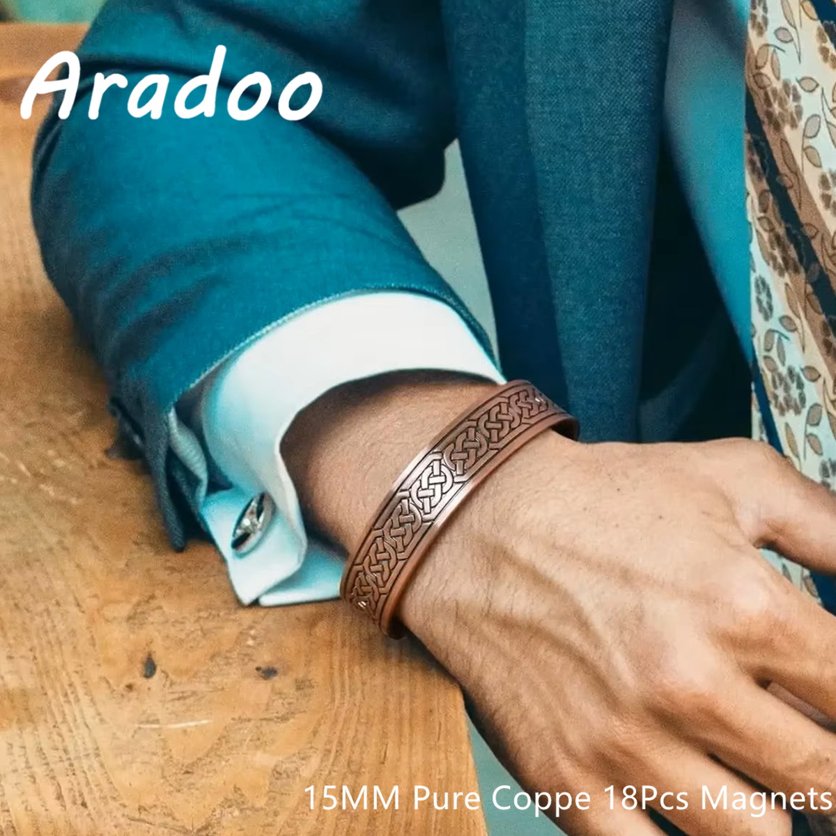 Therapy Health And Wellness - ARADOO Vintage Saf Bakır Manyetik Bilezik