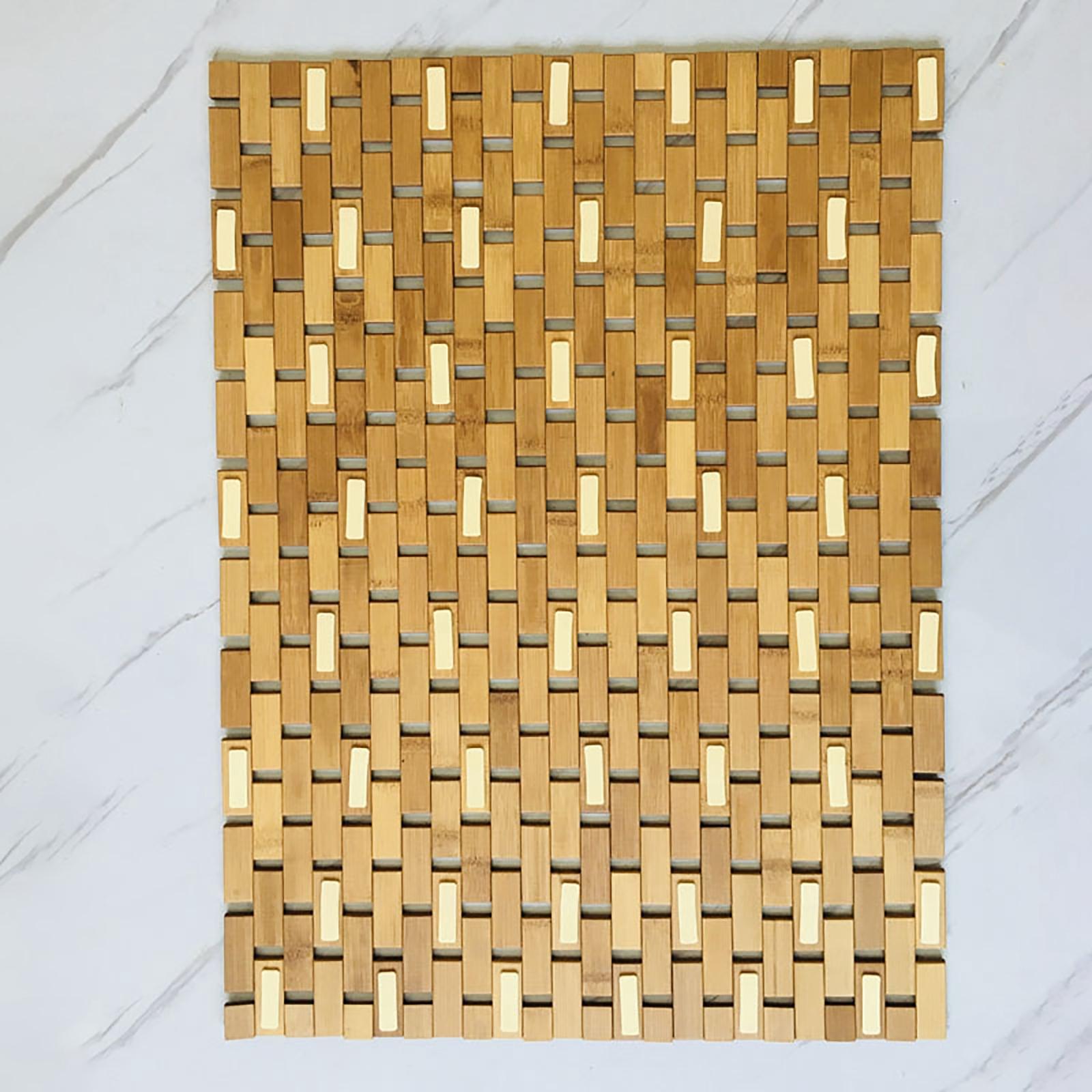 Kaymaz Bambu Ahşap Banyo Halıs - Bamboo Bath Mat incelemesi ve fiyatı