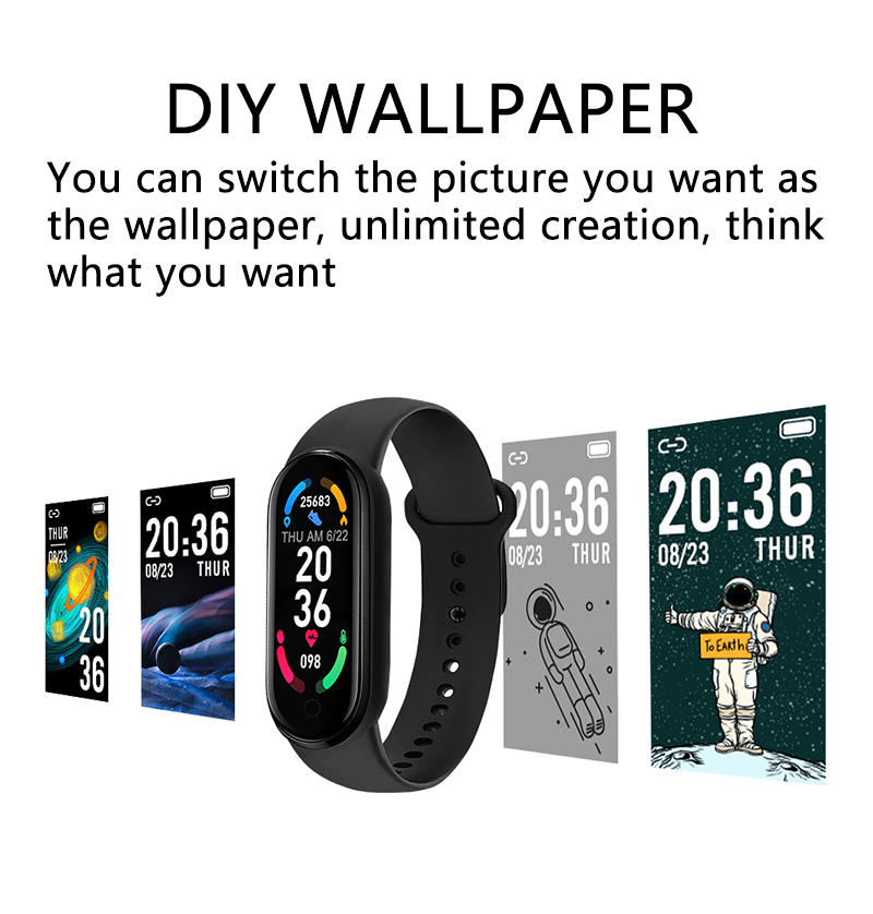 M6 akıllı saat erkek kadın spo - Health Wellness Bracelet incelemesi ve fiyatı