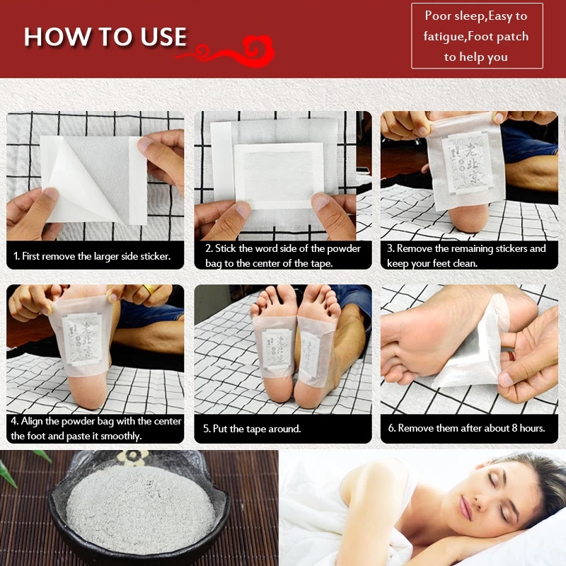 10 adet geleneksel çin tıbbı d - Detox Foot Patch incelemesi ve fiyatı