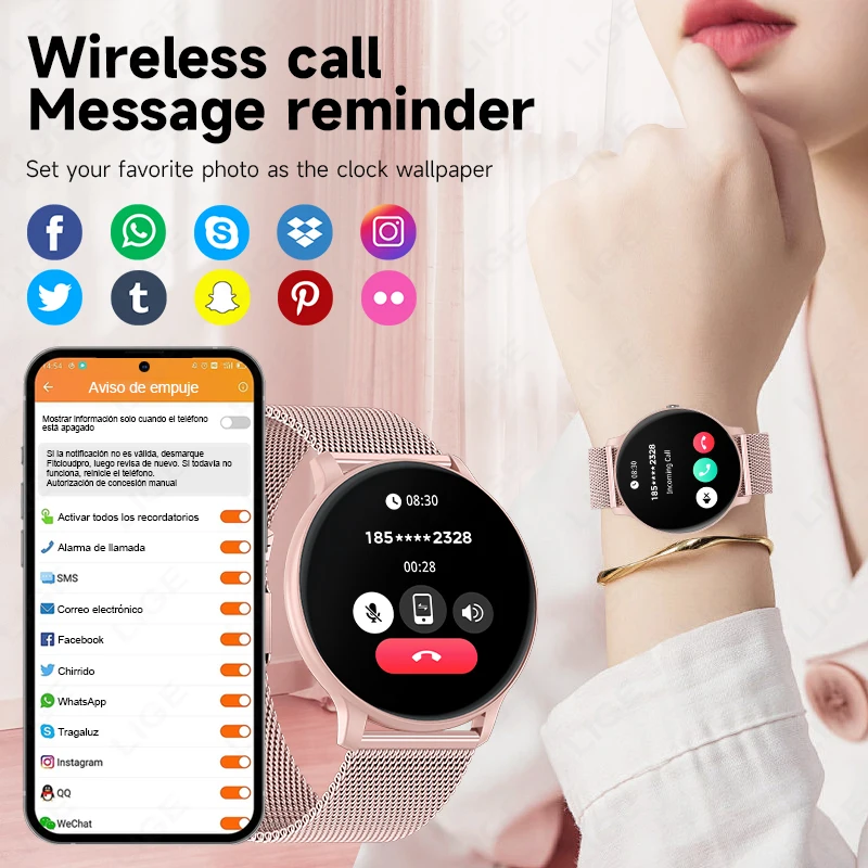 LIGE Bluetooth Çağrı Özellikli - Health Wellness Bracelet incelemesi ve fiyatı