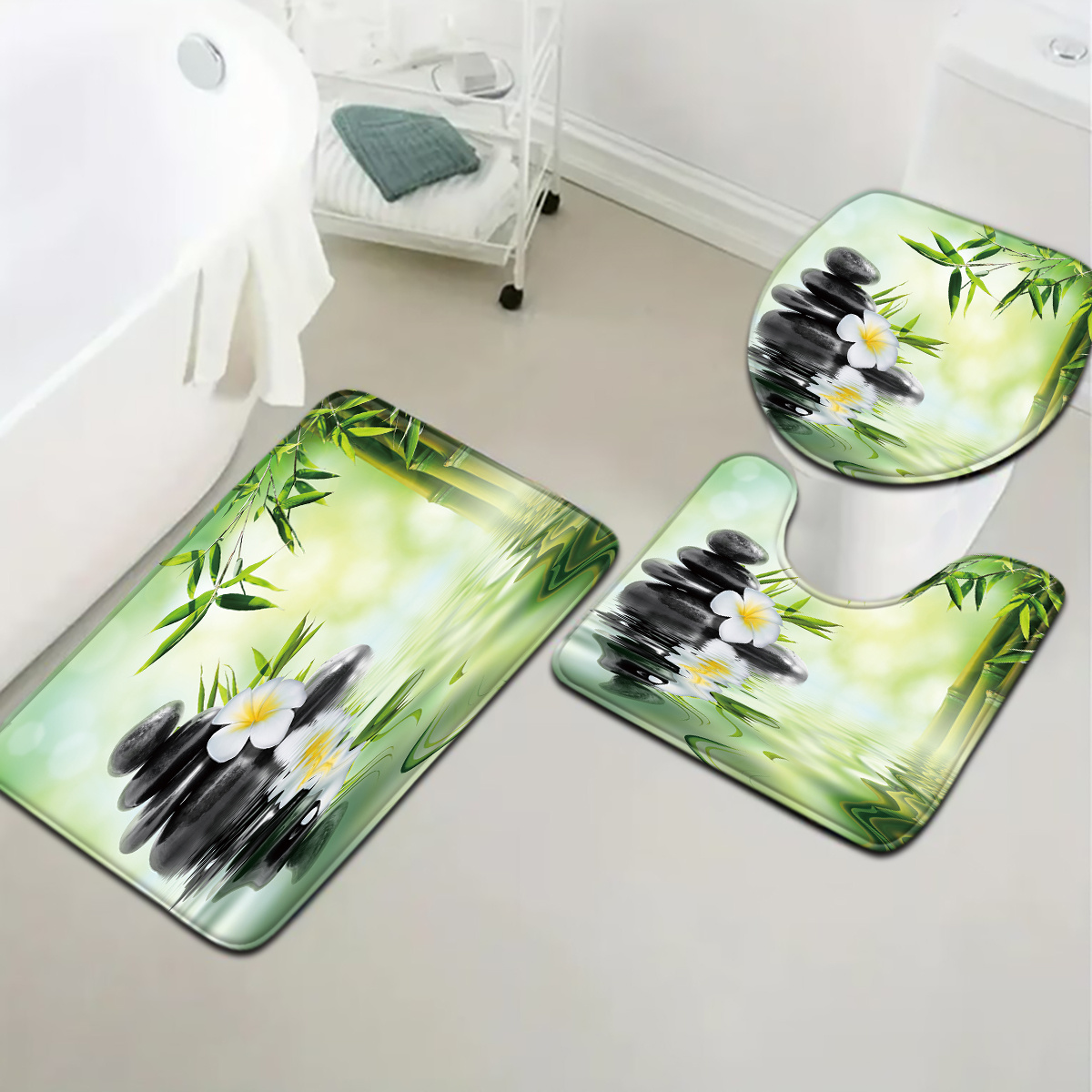 3 Parça Çin Bambu Su Özelliği  - Bamboo Bath Mat incelemesi ve fiyatı