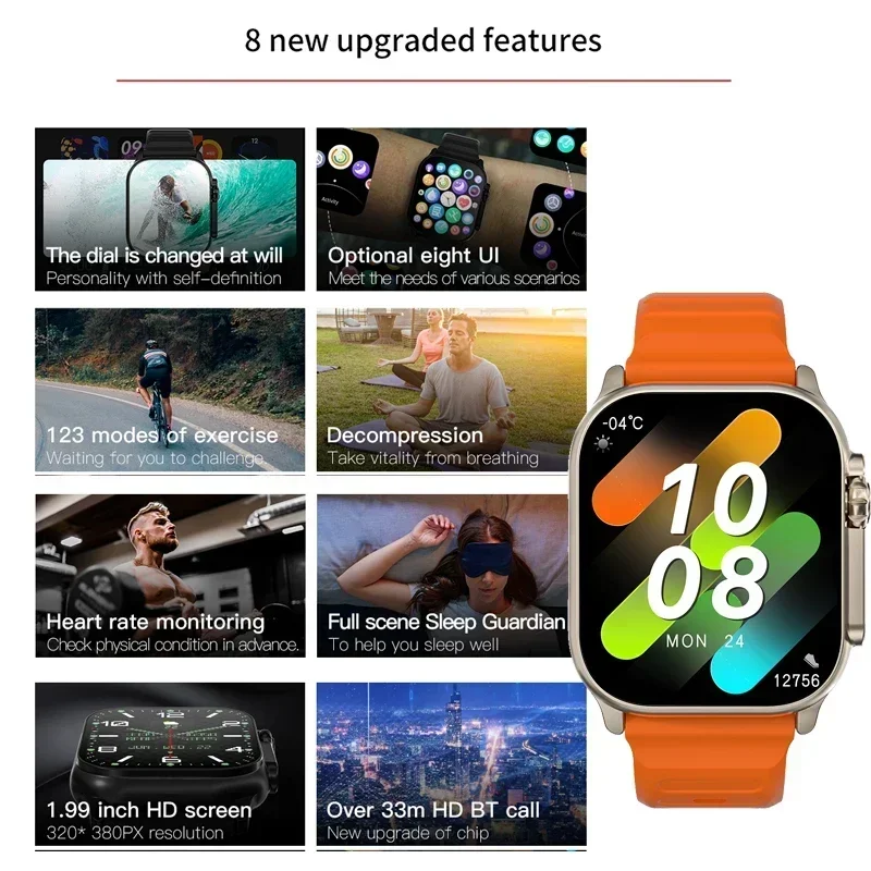 Yeni Seri 9 Watch PK HK8 PRO M - Health Wellness Bracelet incelemesi ve fiyatı